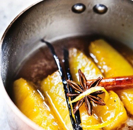 Ananas aux épices rôtis